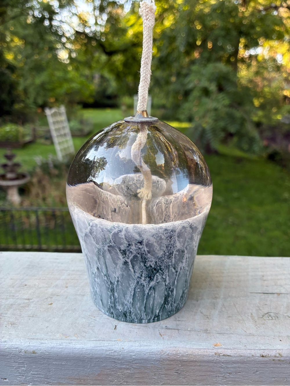 Art Glass Oil Candle